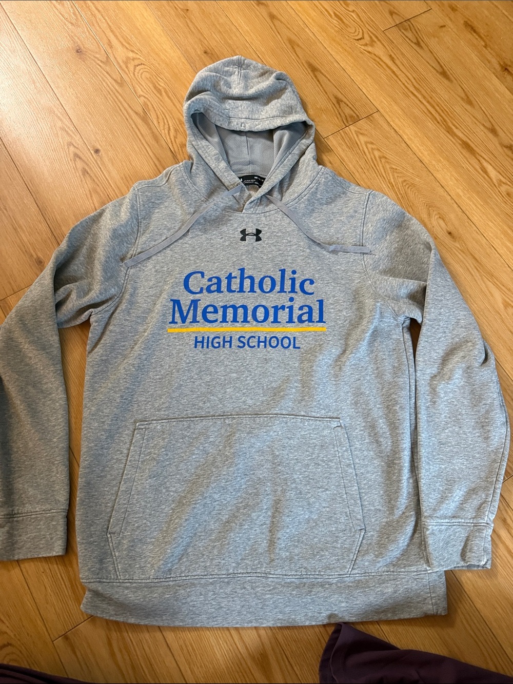 Under Armour Gray Catholic Memorial High School Pullover Hoodie